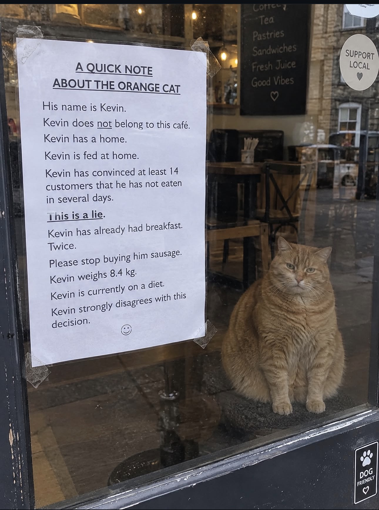Kevin the orange cat